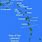 Map of Leeward Islands Caribbean
