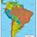 Mapa De Sur America