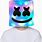 Marshmello Face Mask Lights