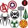 Marvel Super Hero SVG Logos