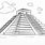 Mayan Pyramid Coloring Page