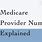Medicare Provider Number