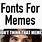 Meme Letters Font