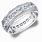 Men Wedding Band White Gold Ring