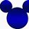 Mickey Mouse Ears Blue