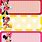 Minnie Mouse Labels