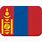 Mongolian Flag. Emoji