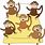 Monkey Family Clip Art