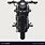 Motorcycle Front View Vector