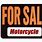 Motorcycle for Sale Sign