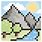Mountain Pixel Art Grid