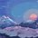 Mountain Sunset Pixel Art