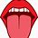 Mouth with Tongue Clip Art