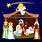 Nativity Scene Cartoon