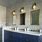Navy Blue and White Bathroom