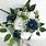 Navy Blue and White Bouquets