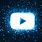 Neon Blue YouTube Icon