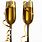 New Year's Champagne Glasses Clip Art