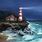 Night Lighthouse Painting