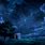 Night Sky Anime Wallpaper for Desktop