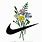Nike Floral Logo Transparent