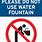 No Drinking Fountain Sign