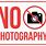 No Photography Sign Printable