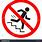 No Running On Stairs Sign