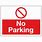 No-Entry Parking Lot Sign