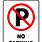 No-Parking Signs to Print