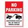 No-Parking Towing Signs