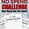 No-Spend Challenge Month Printable