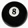 Number 8 Pool Ball