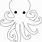 Octopus Outline Vector