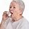 Old Lady with Inhaler