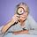 Old Lady with Magnifying Glass