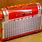 Old Portable Red and White AM Zenith Radio