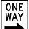 One Way Sign Cartoon