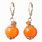 Orange Drop Earrings