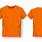 Orange T-Shirt Mockup