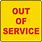 Out of Service Stickers