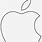 Outline of Apple Logo