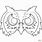 Owl Mask Coloring Page
