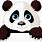 Panda Bear Face Clip Art