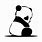 Panda Bear Stencil