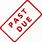 Past Due Stamp PNG