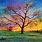 Pastel Painting Trees