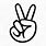 Peace Fingers SVG