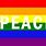 Peace Rainbow Flag
