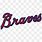Phish Sticker in Braves Font